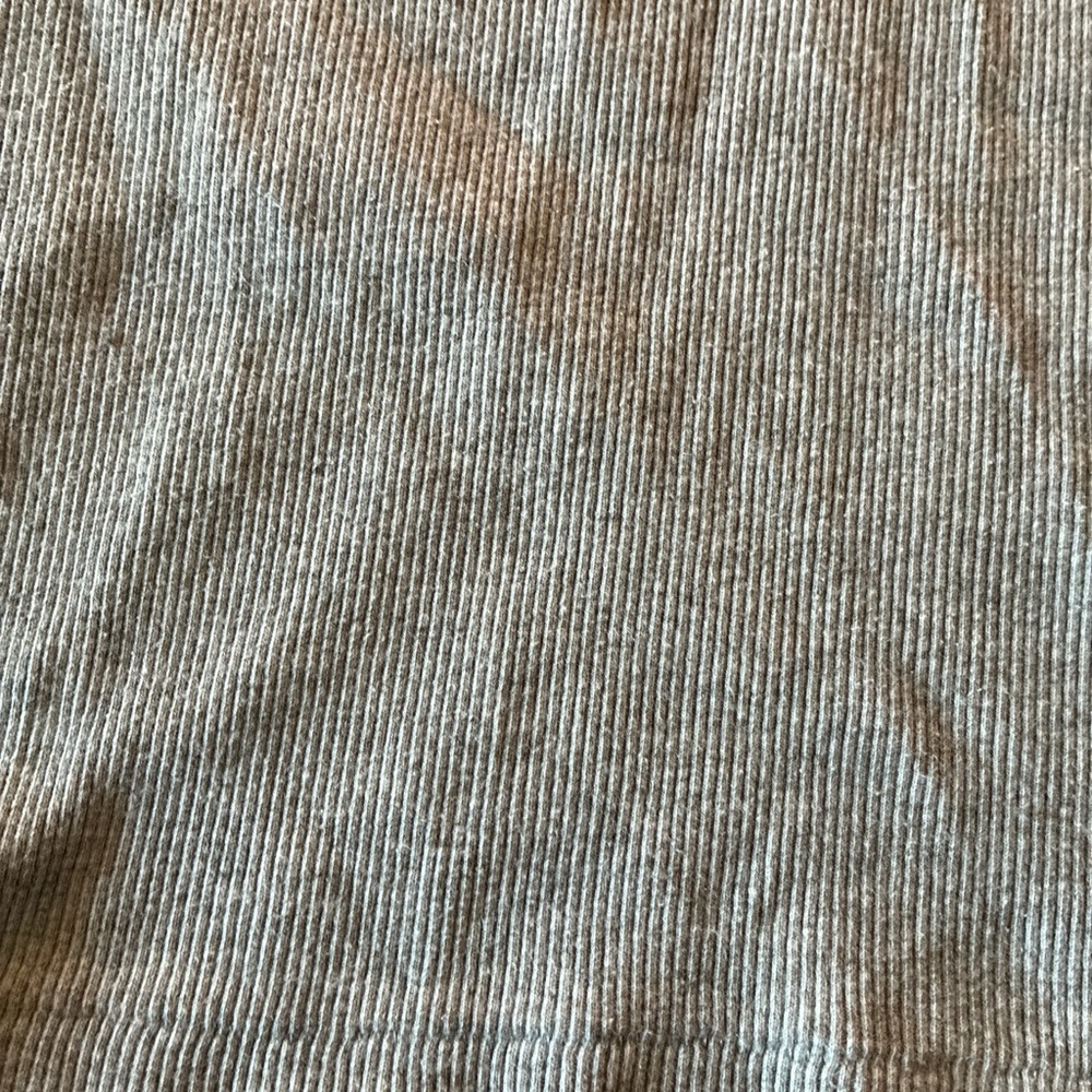Brandy Melville Light Gray Long Sleeve Henley - Picture 3 of 5